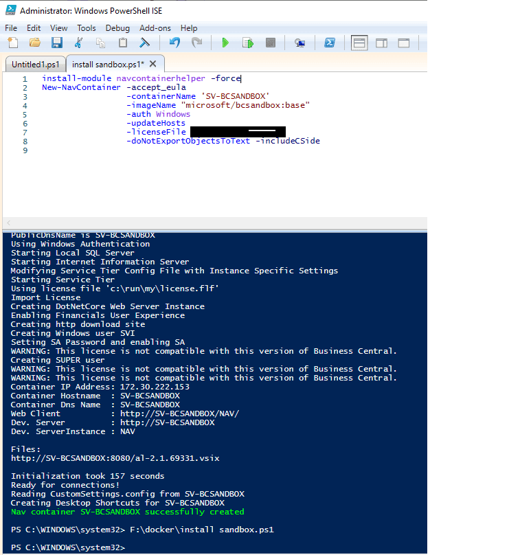 create sandbox