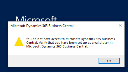 login failed