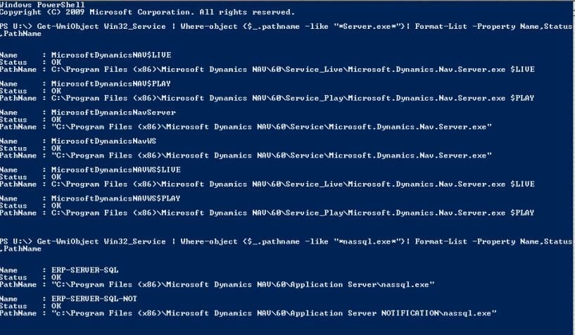 WMI screen